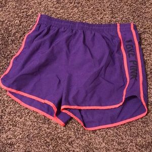 Pink Victoria secret running shorts